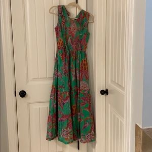 NWT Banjanan x Anthro Isha smocked midi dress
